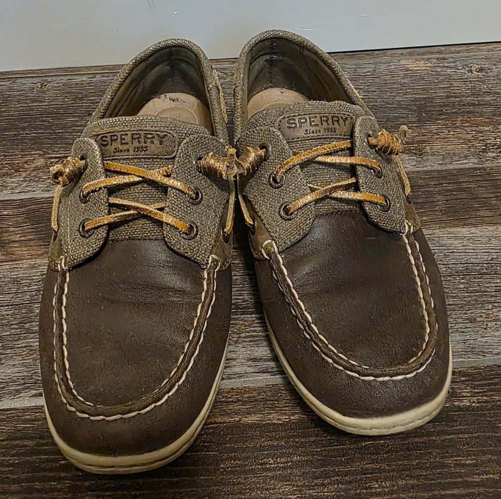 Womens Sperry Boat Shoes Size 10